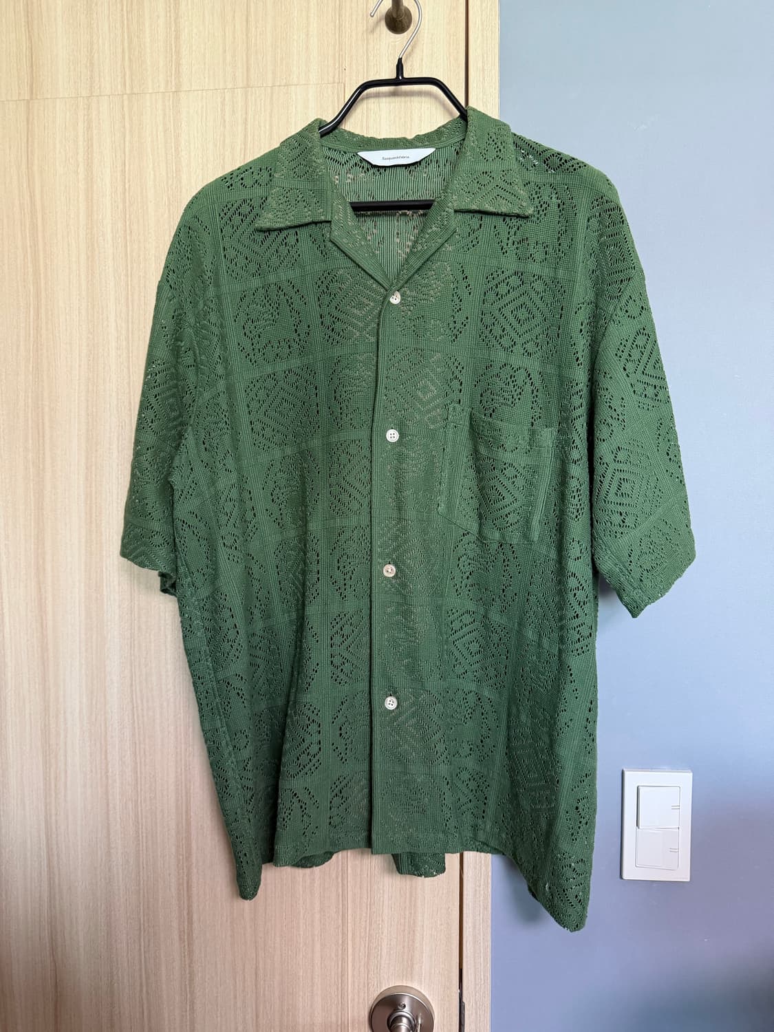 [L] 사스콰치패브릭스 jah lion 그린 셔츠 상품이미지3