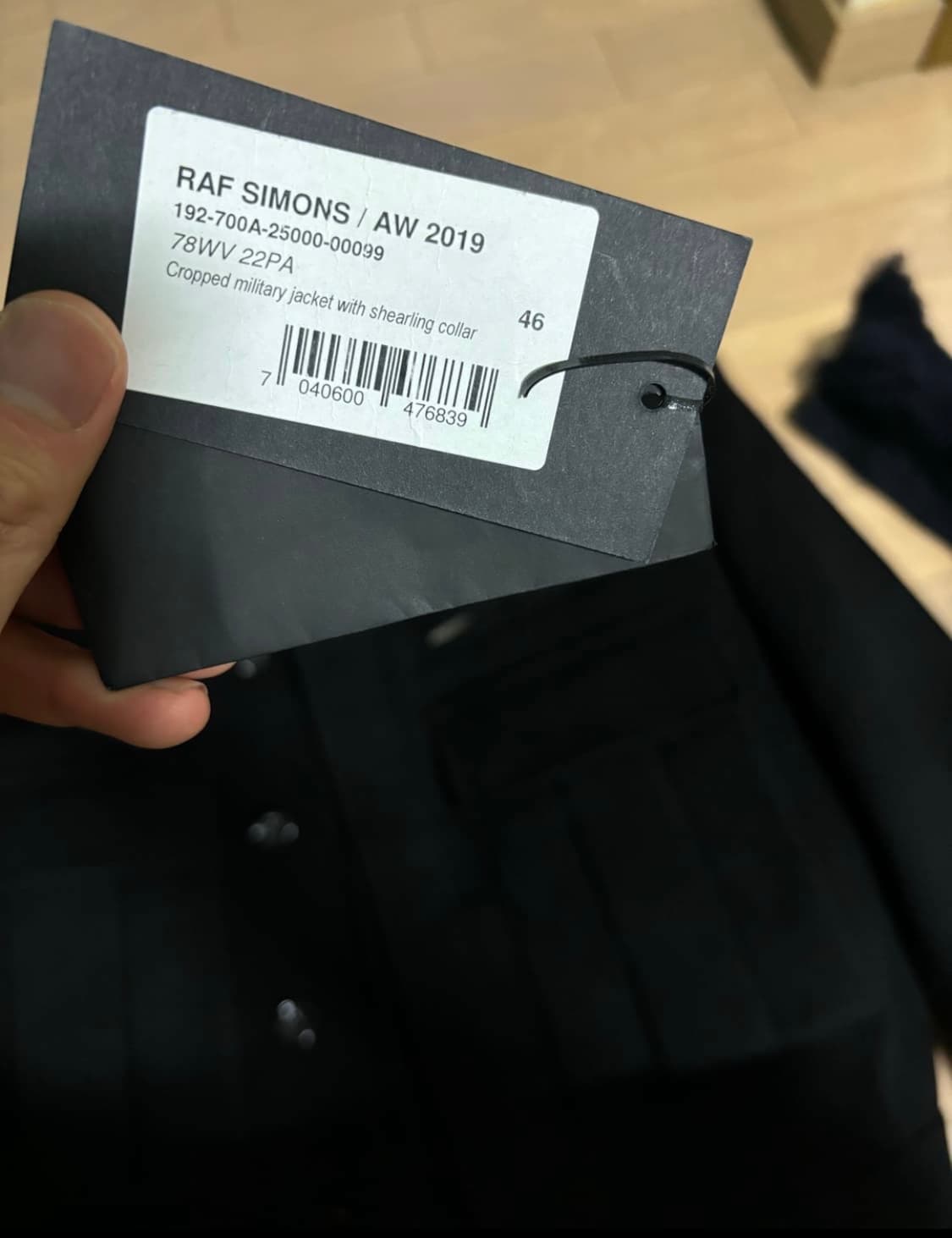 라프시몬스 울 크롭 자켓 상품이미지9