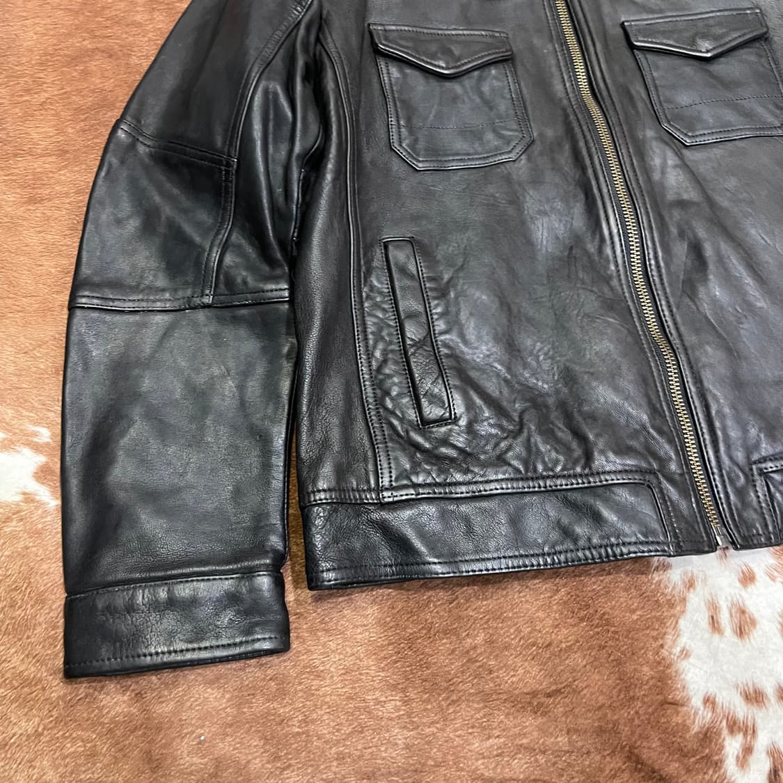 JPN leather jacket 상품이미지3