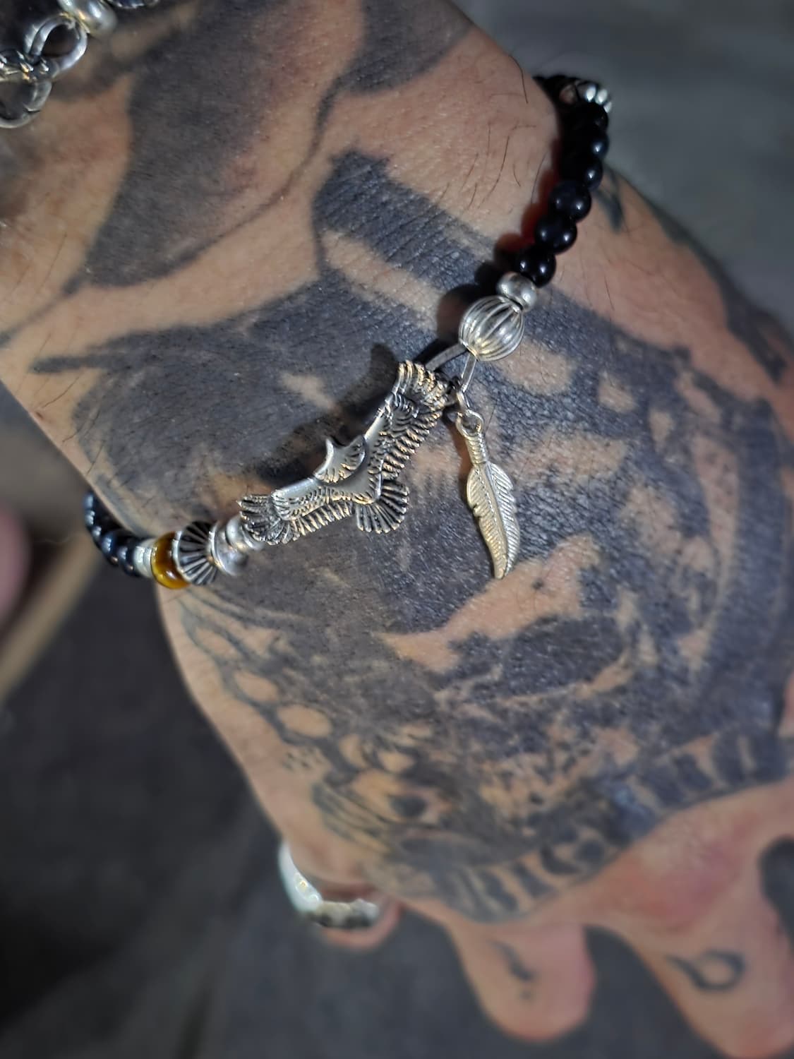 🦅 Silver 925 Eagle Stone Bracelet 🦅 상품이미지5