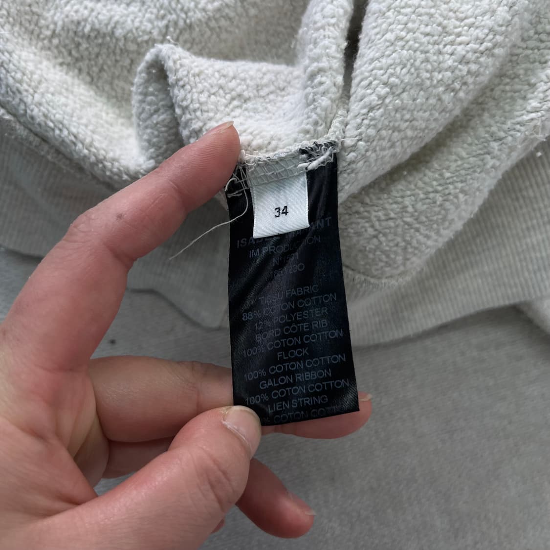 100 이자벨마랑 빅로고 후드티 상품이미지7