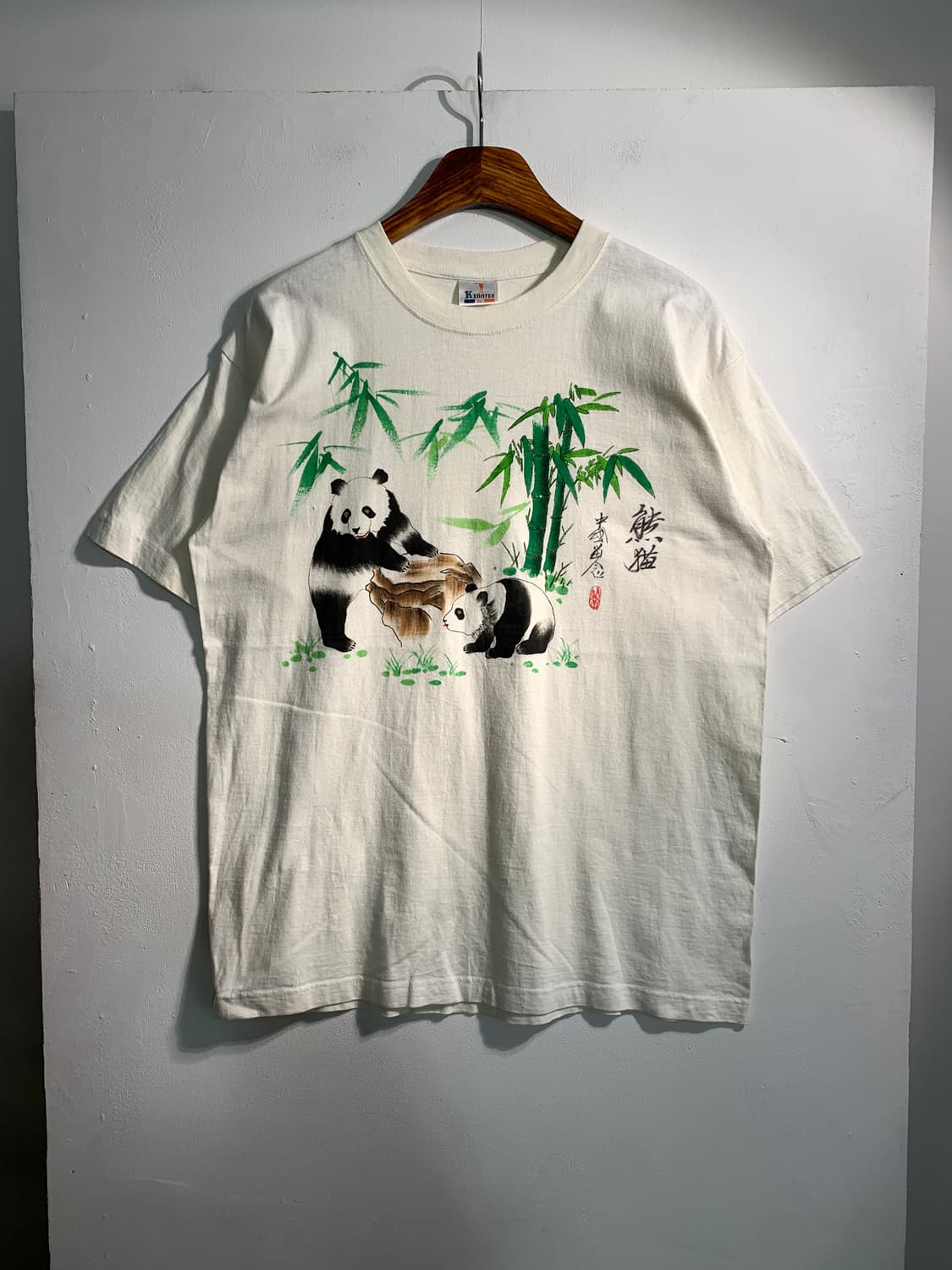 만원샵) enntex 판다 빈티지 티셔츠 XL C221 상품이미지1