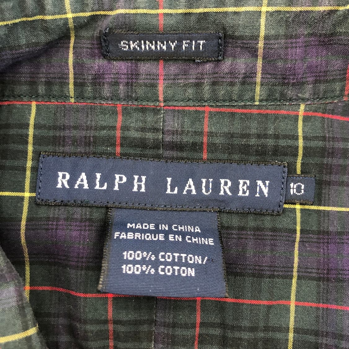 폴로 랄프로렌 타탄체크 패턴셔츠 100 상품이미지5