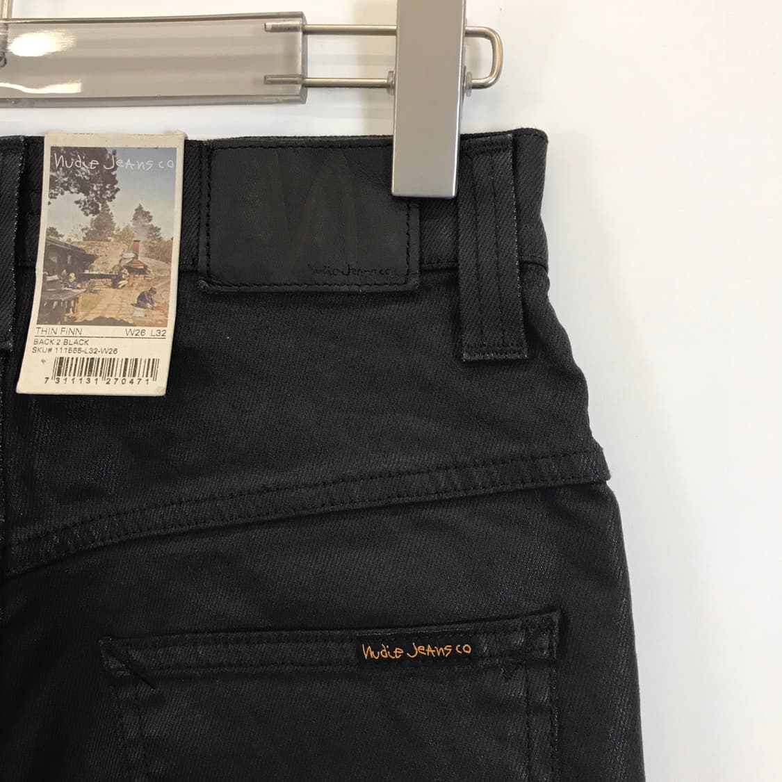누디진 씬핀 백투블랙 청바지 새상품 [26x32] 상품이미지4