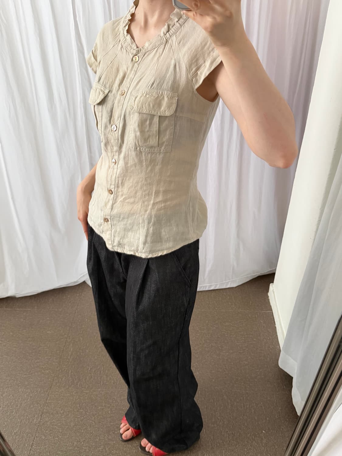 Marella Linen Blouse 상품이미지9