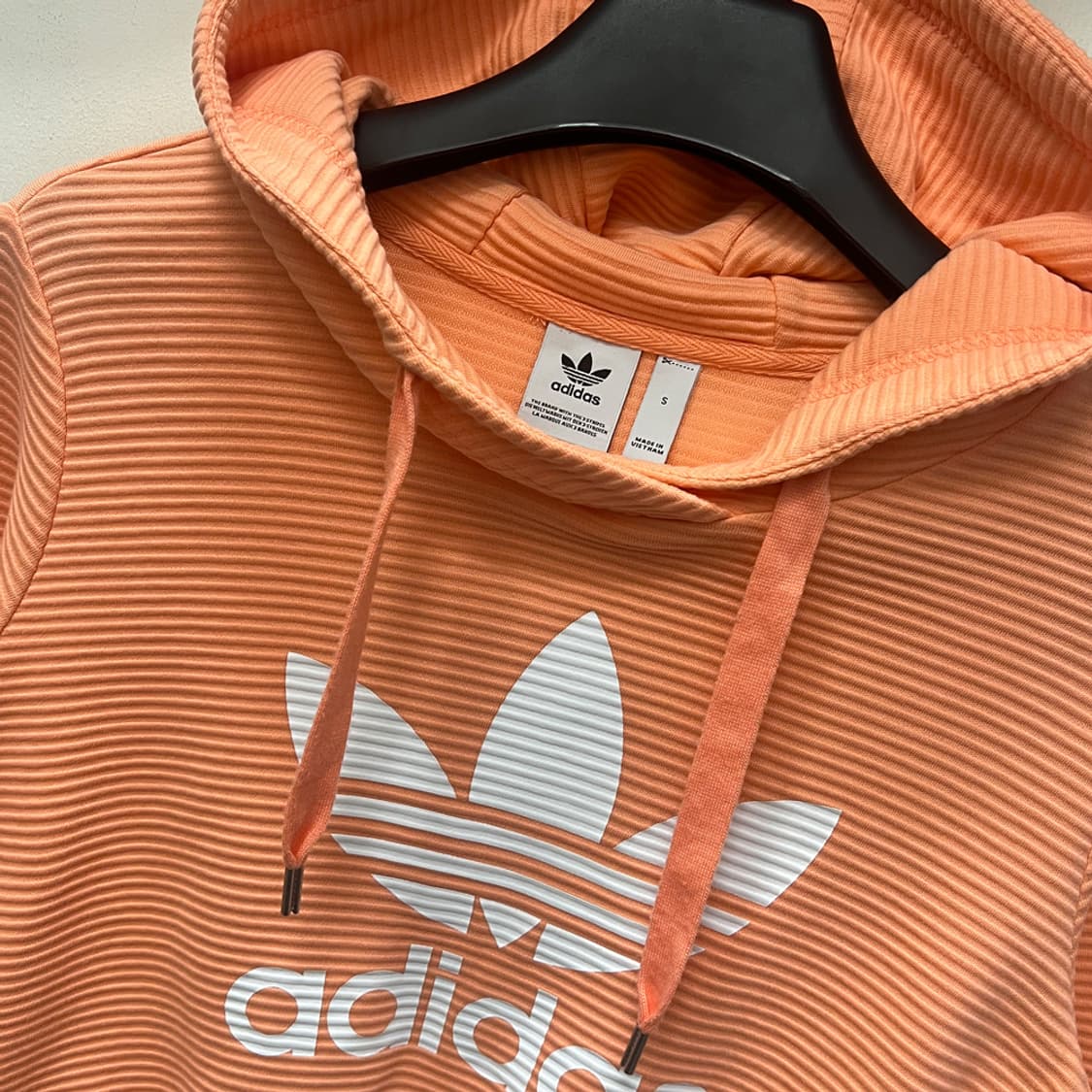 아디다스 트레포일 크롭 후드티 S 상품이미지3