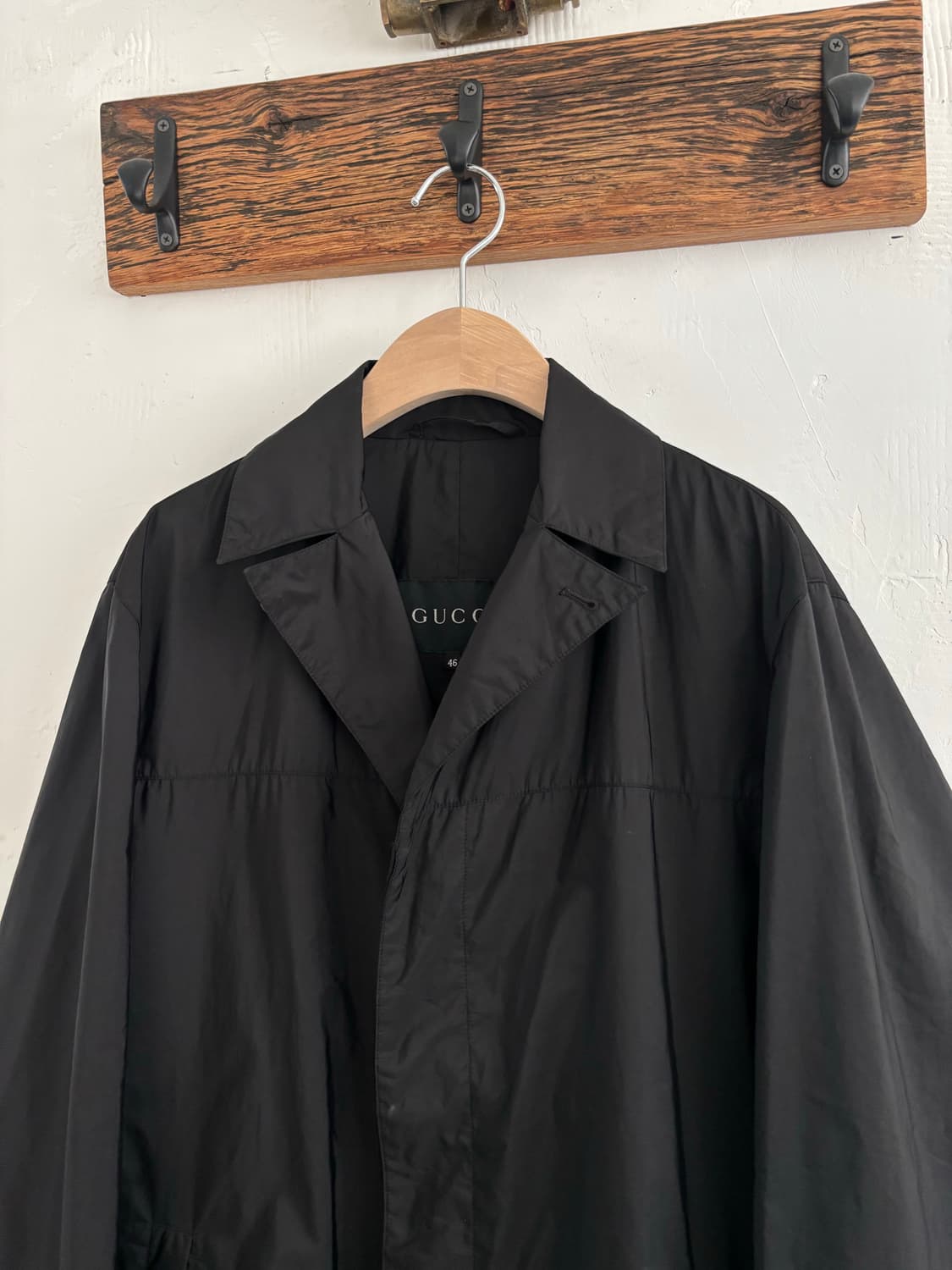 Gucci 구찌 패커블 블랙 나일론 코트 상품이미지2