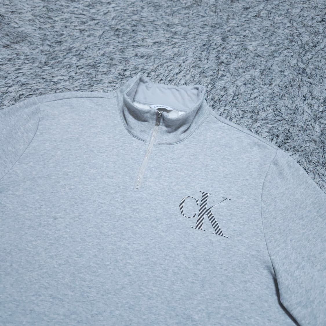 CK켈빈클라인) XL 남자 기모하프집업 맨투맨 / 왕눈이샵 상품이미지4