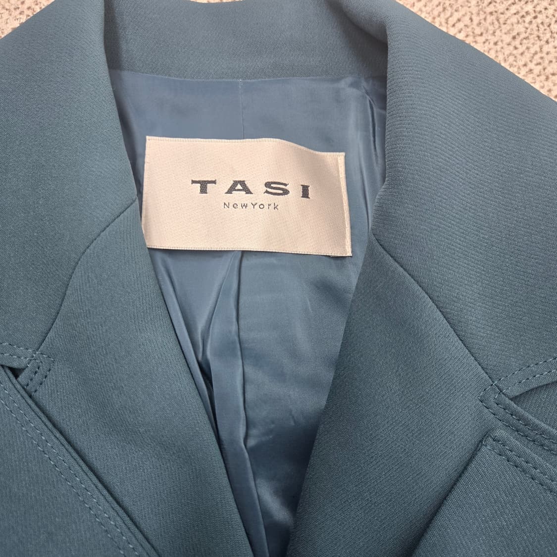 0827 타시뉴욕 벨트 롱 트렌치 코트 청록색 상품이미지5