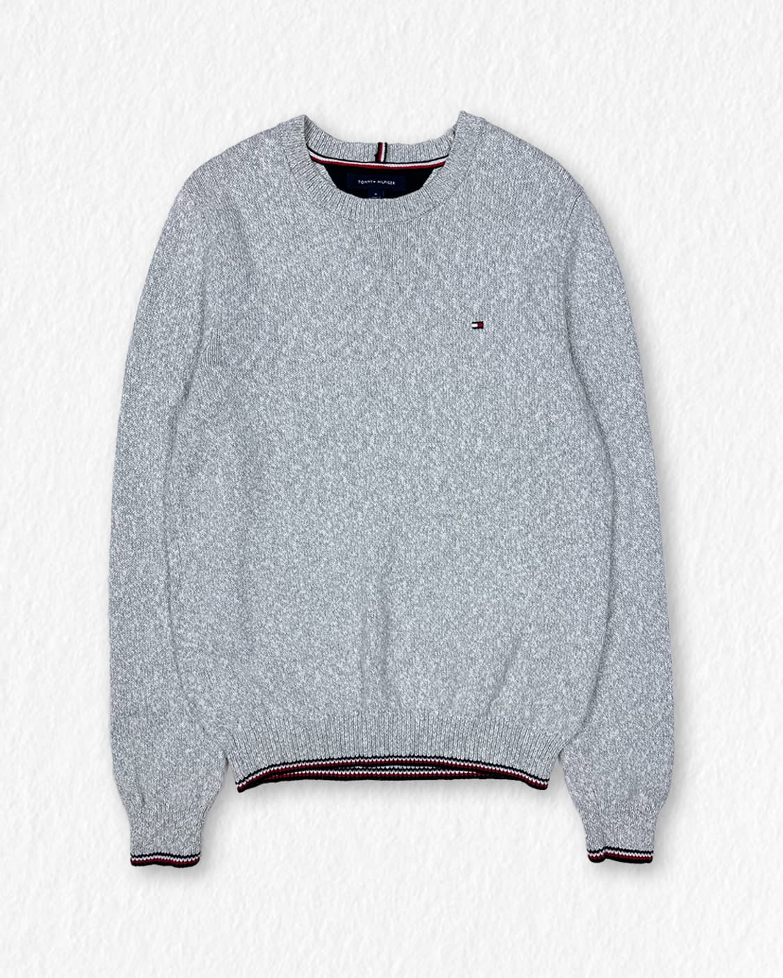 타미힐피거 니트 멜란지화이트 상품이미지1