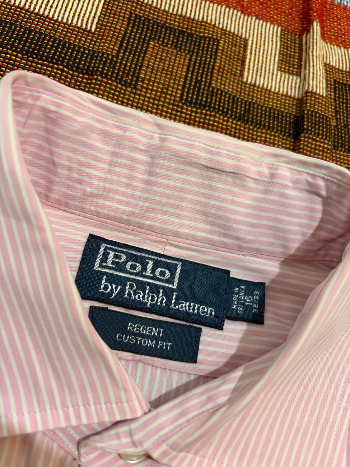 100) 폴로 랄프로렌 셔츠 핑크 스트라이프 상품이미지6