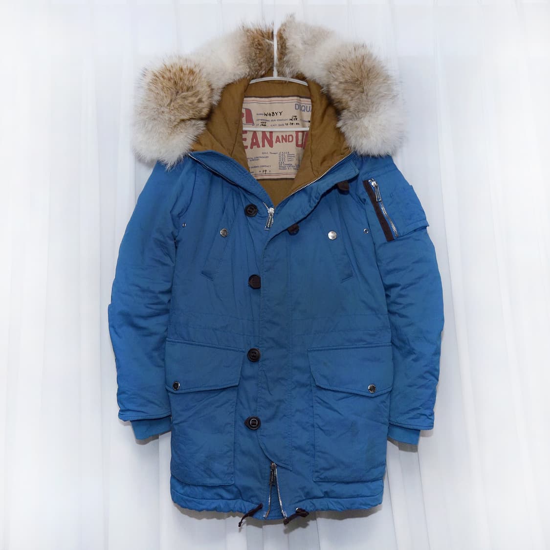 디스퀘어드 몬스터퍼 코튼 캔버스 N3B 야상 롱패딩 (46 / 100+) 상품이미지1