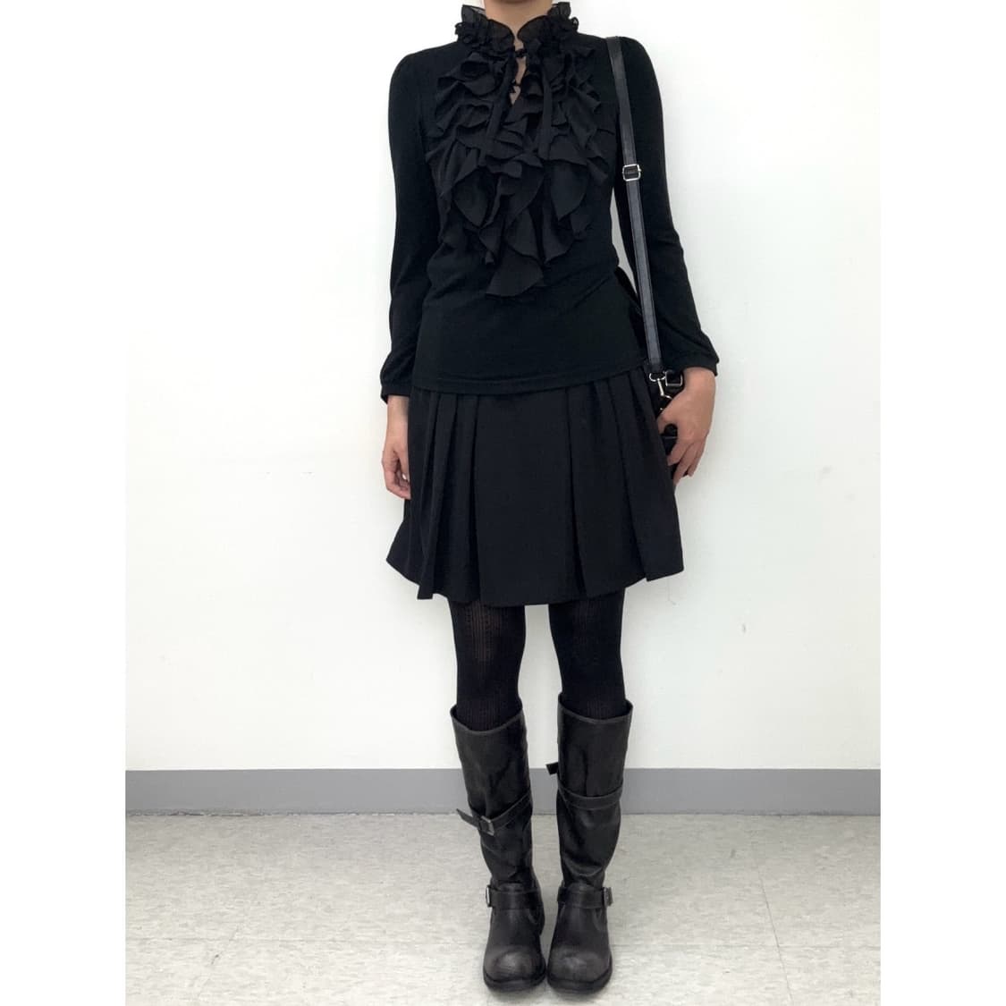 빈티지 블랙 프릴 롱슬리브 상품이미지2