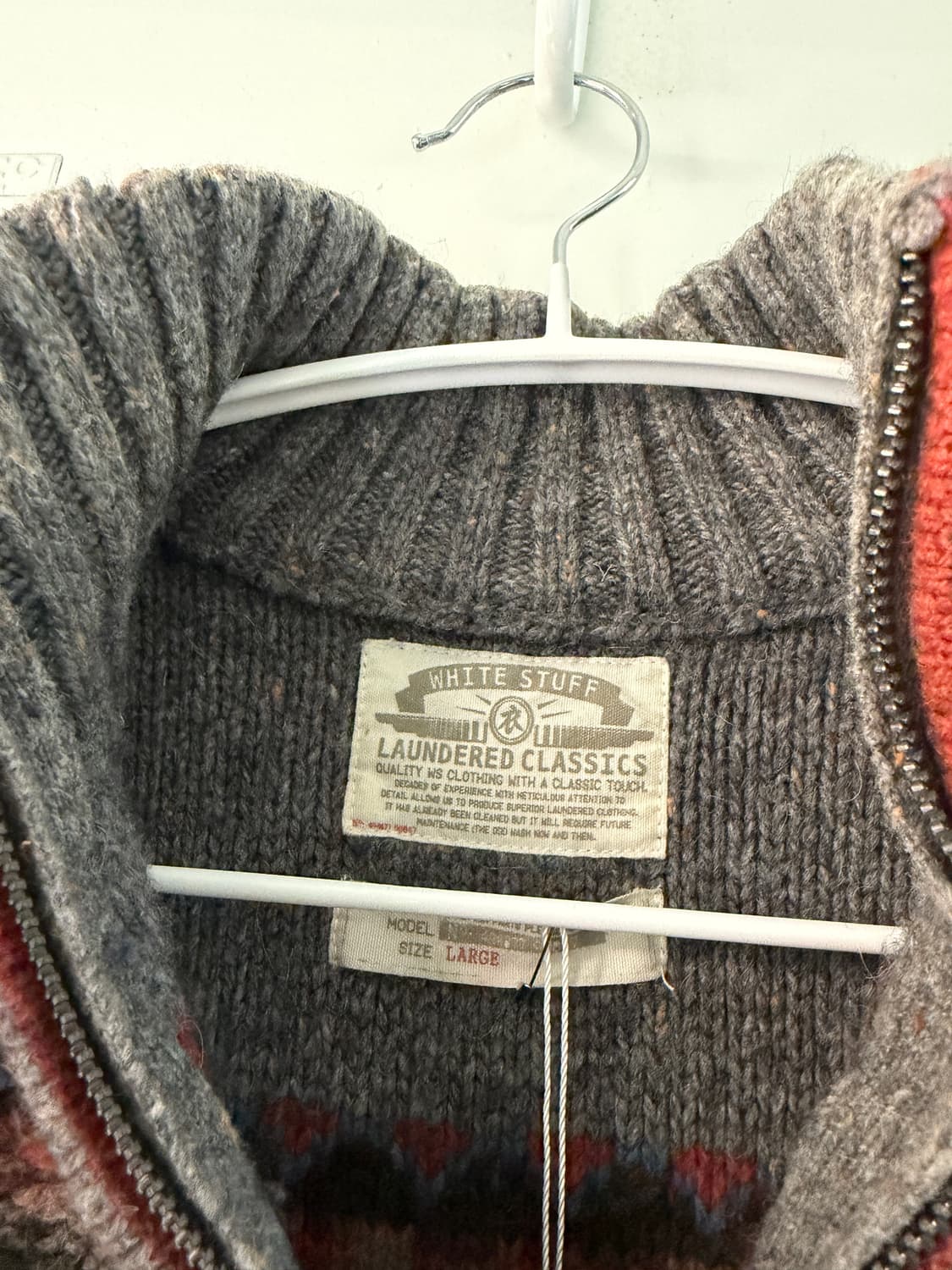 빈티지 페어아일 하프집업 스웨터 상품이미지6