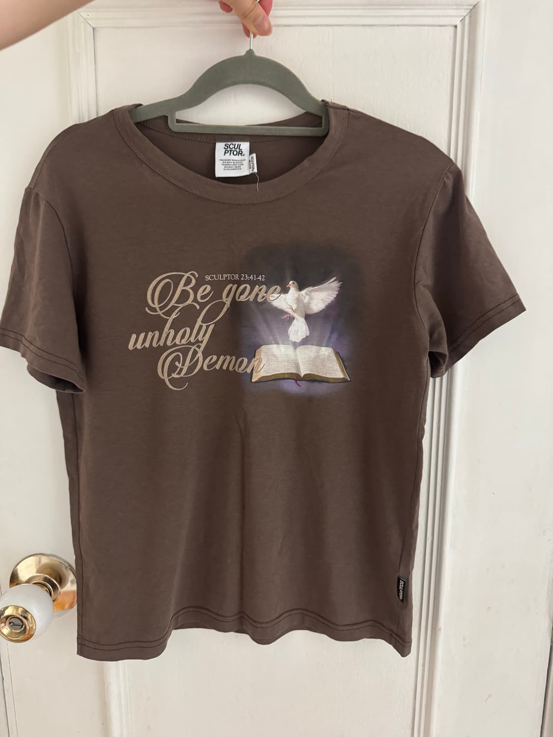 스컬프터 세미 크롭 반팔티 상품이미지1