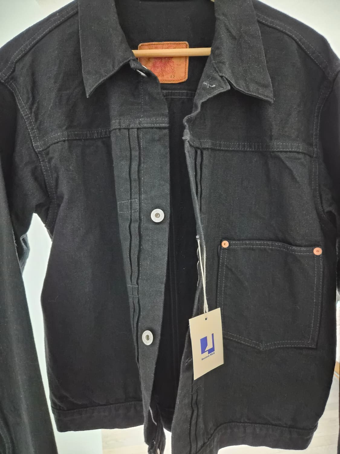 TCB 진스 Late S40's 데님 자켓 블랙 42 사이즈 상품이미지3