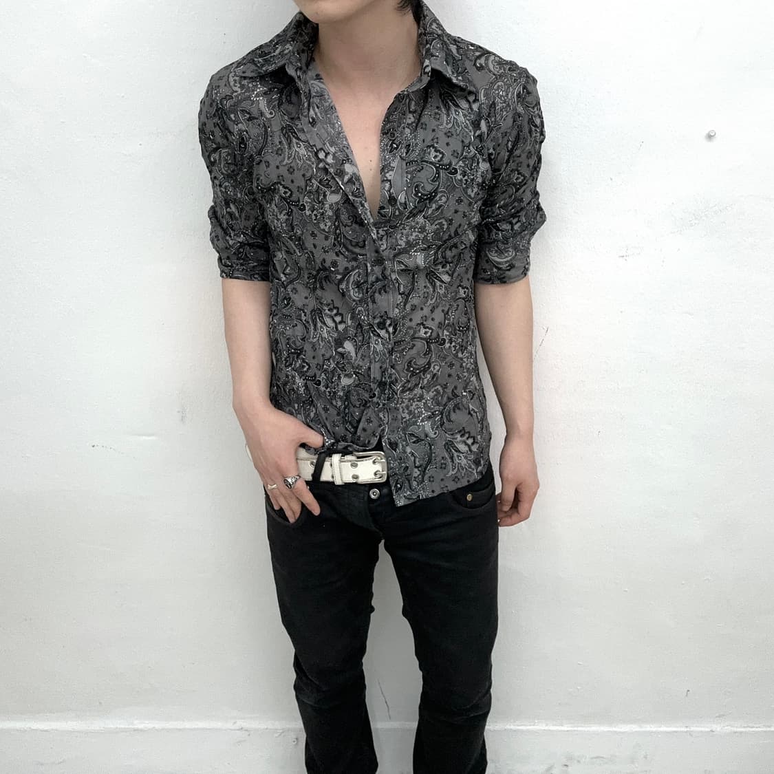 Royal party paisley pattern shirts 상품이미지1