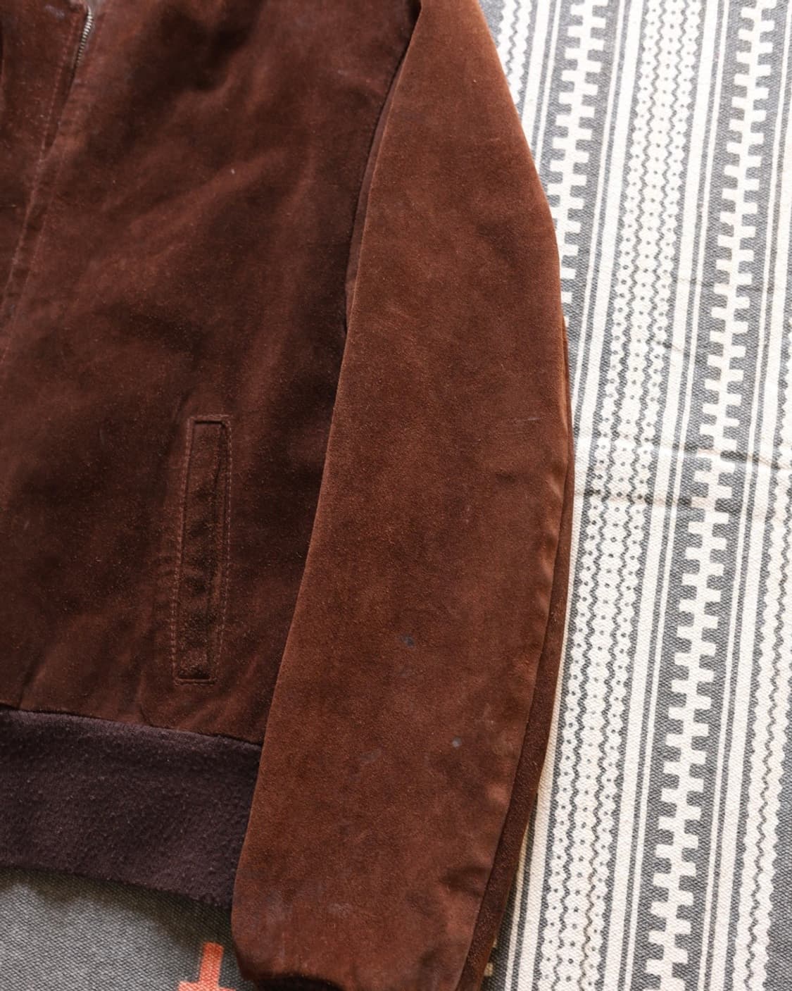 시어스 sears the leather shop 70s 스웨이드봄버자켓 상품이미지8