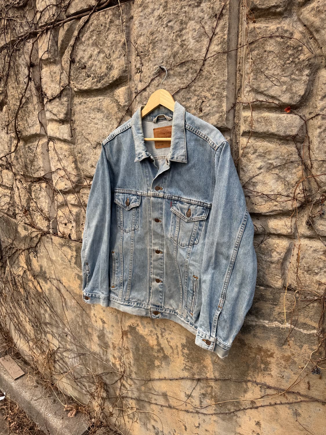 90s 리바이스 빈티지 3rd 워싱 데님 트러커 자켓 xl 상품이미지3
