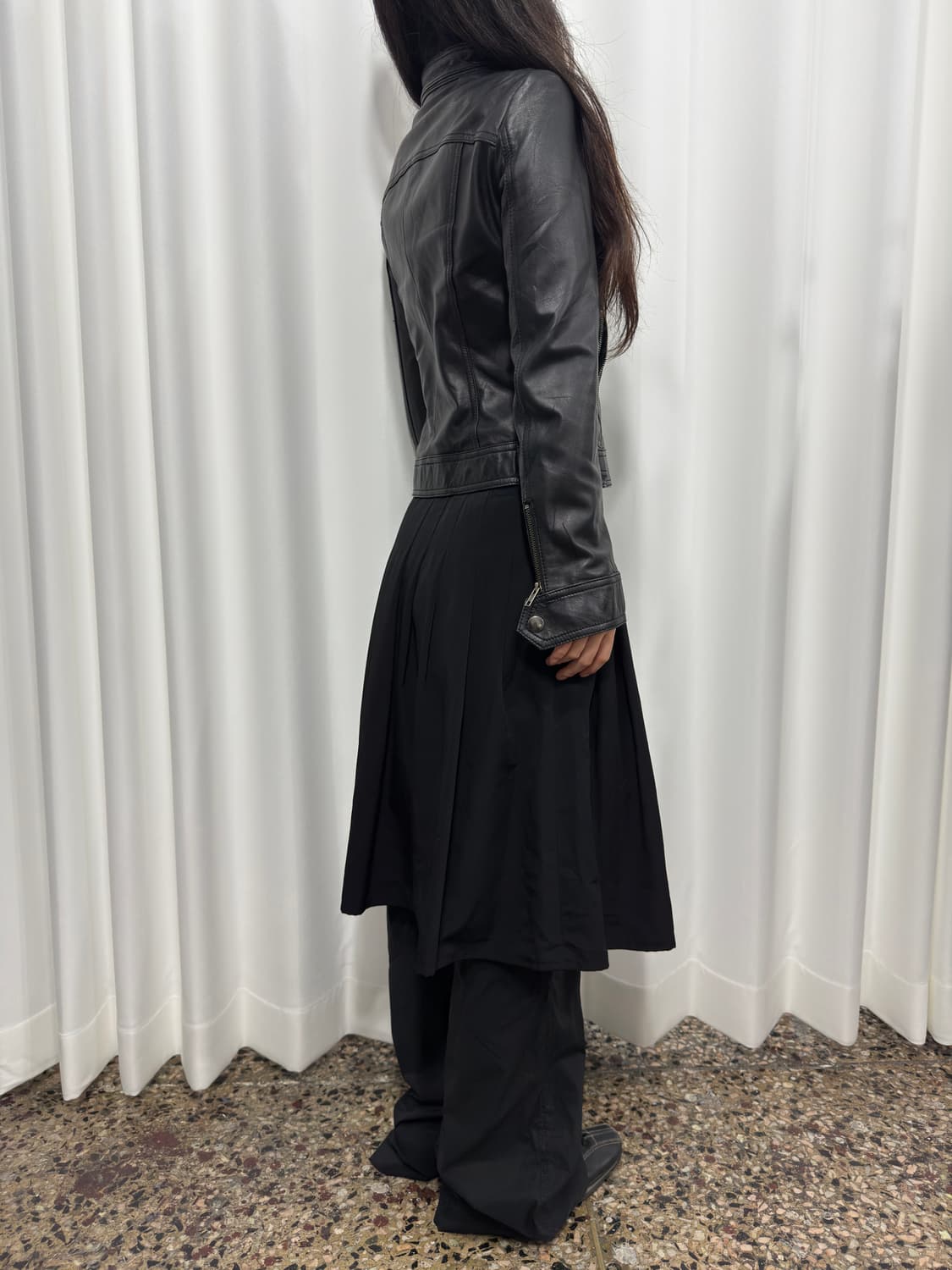 black leather jacket 상품이미지5