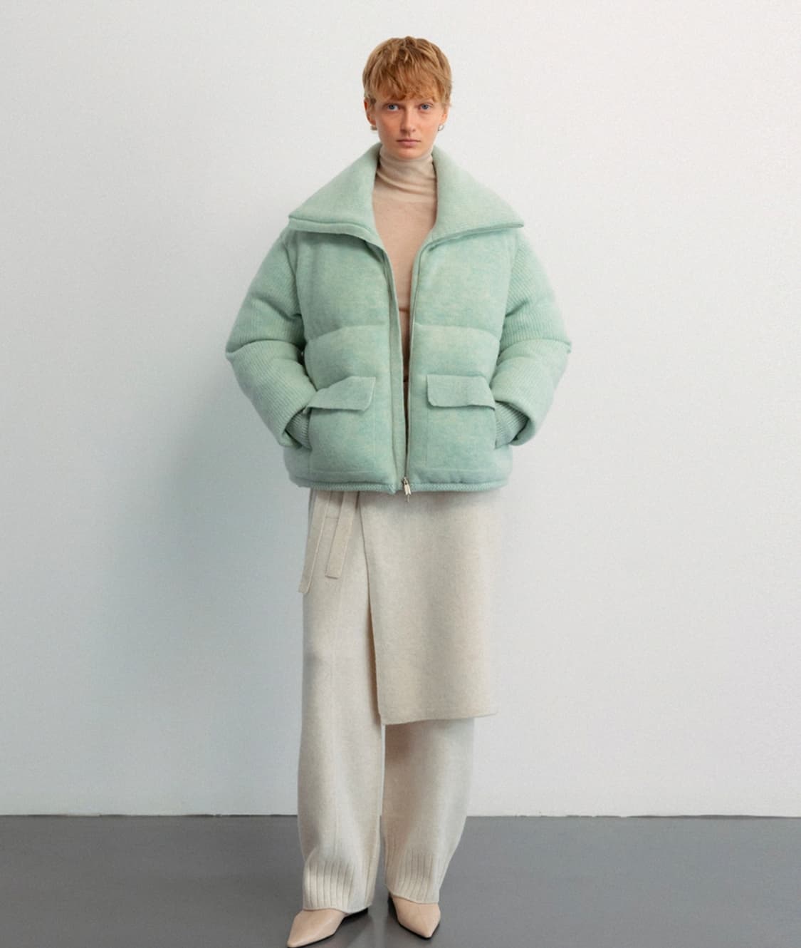 우마뭉 니트 패딩 xs 상품이미지3