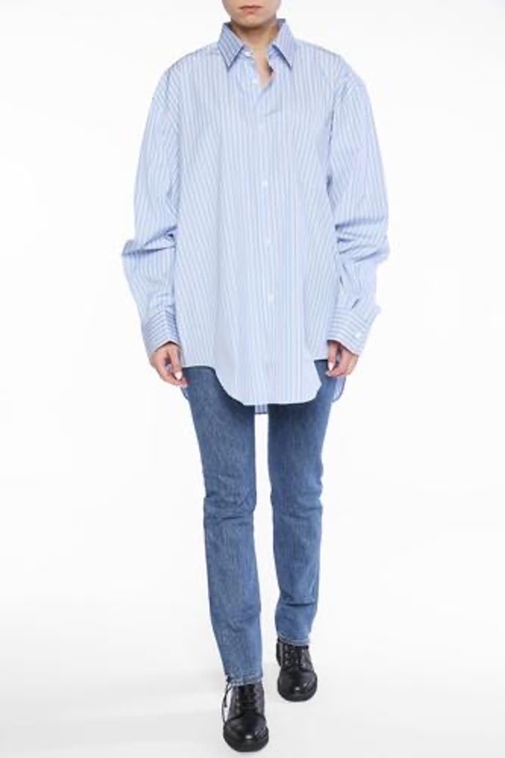 베트멍 꼼데가르송 오버핏 스트라이프 셔츠 블루 / S 상품이미지2