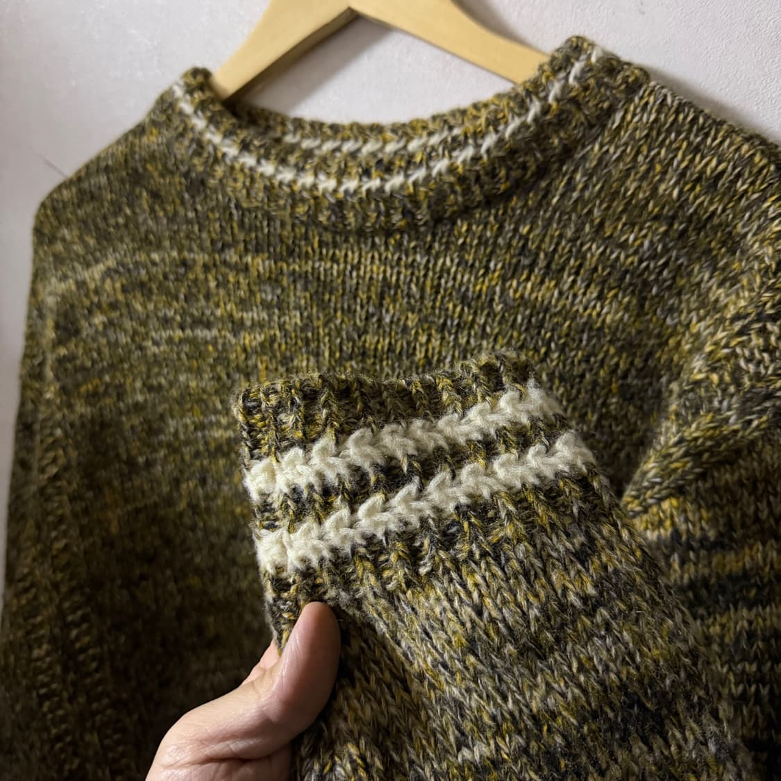 앤더슨벨 멜란지 스웨터 L (남성 100정도) 상품이미지5