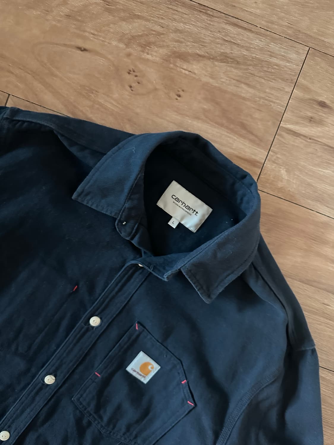 칼하트 L/S 토니 셔츠 네이비 L 판매 상품이미지4