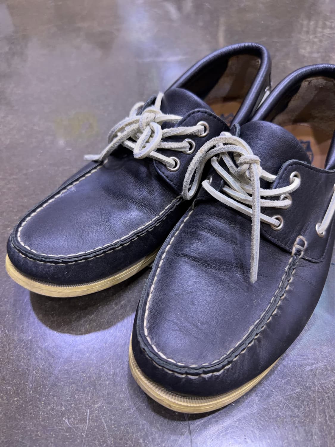 반스 캐쥬얼 보트슈즈 네이비 265 상품이미지3