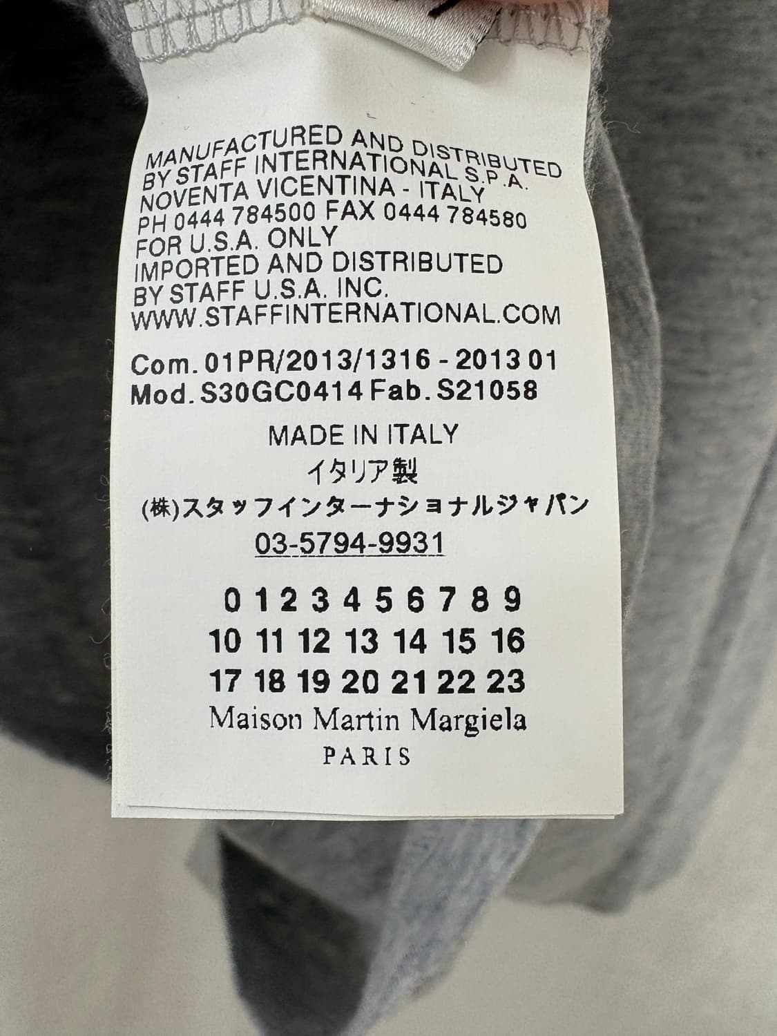 [46] 메종 마르지엘라 노트 그래픽 프린팅 티셔츠 상품이미지3