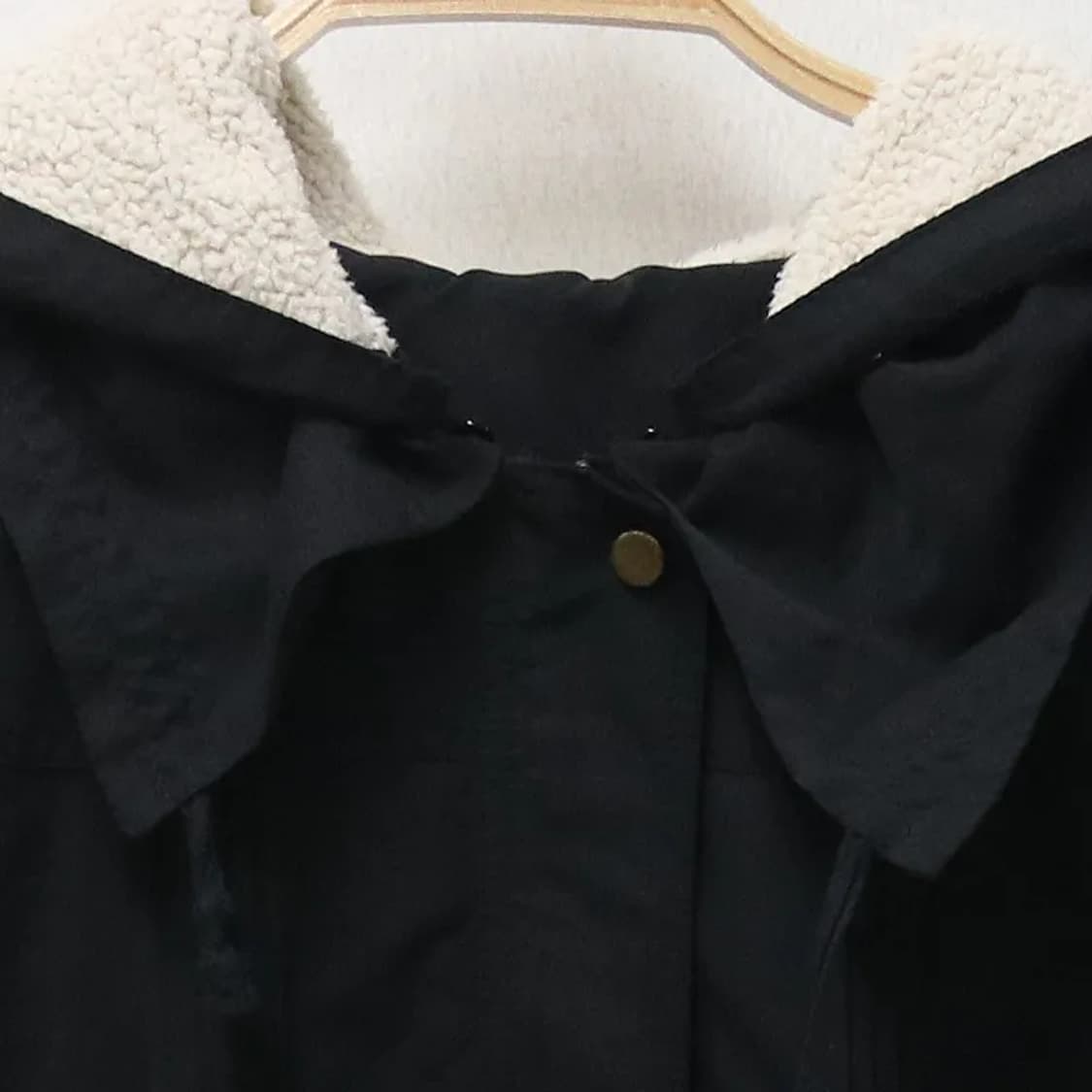 뽀글이 히메갸루 프릴 후드 코트 63622 상품이미지5