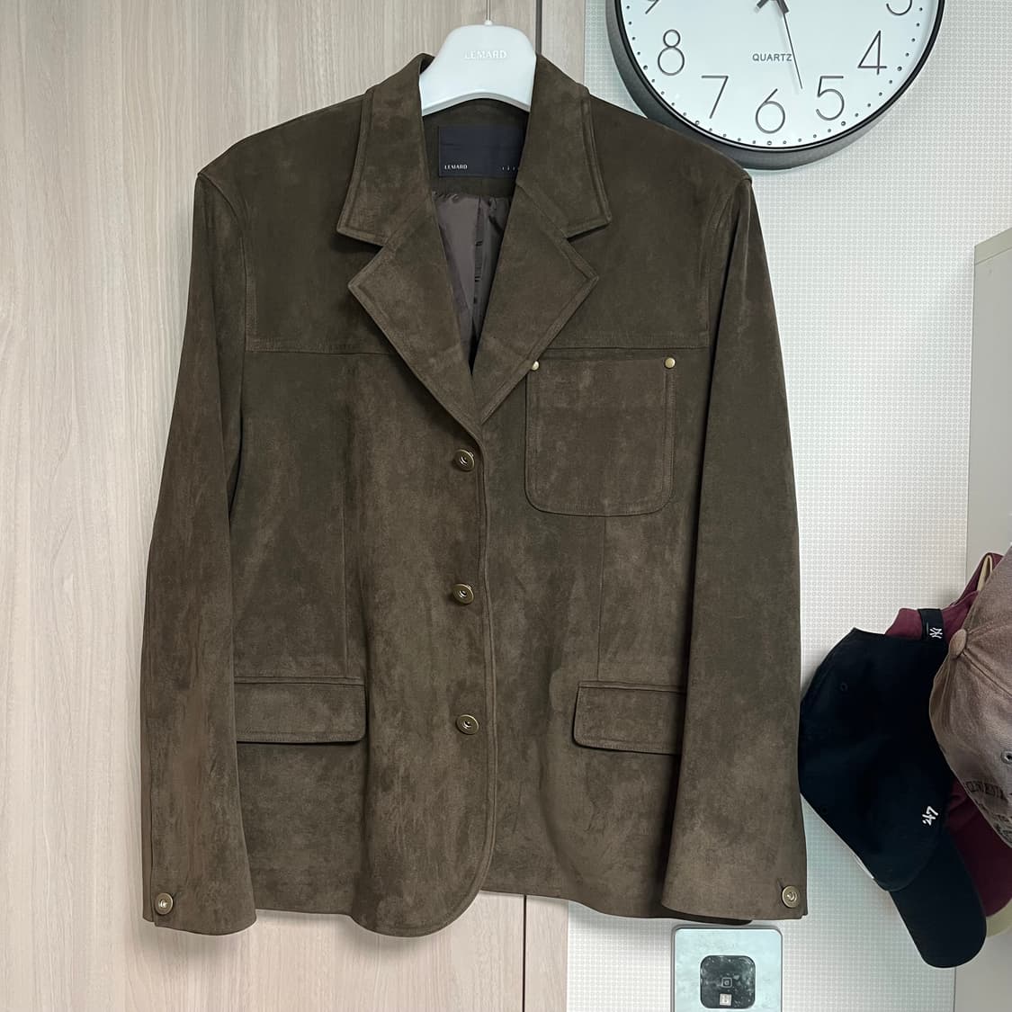 르마드 테일러 스웨이드 자켓 다크 브라운 상품이미지1