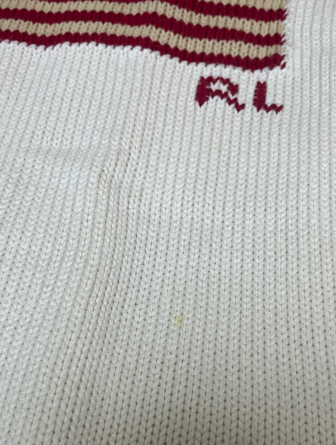 폴로 랄프로렌 성조기 니트 아이보리 상품이미지2