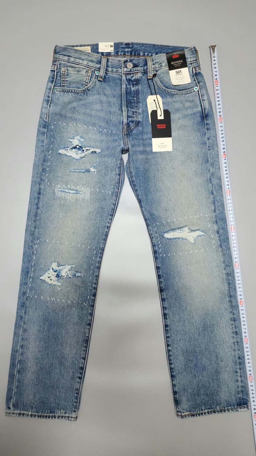 리바이스 501 셀비지 터키석 리벳 (W30) 상품이미지1