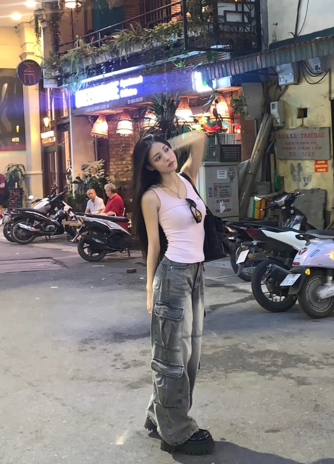 카키포인트 카고 데님 khakipoint cargo denim gray 상품이미지1