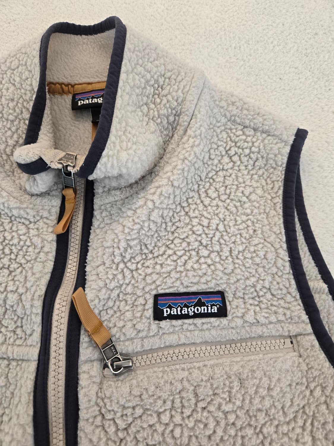 파타고니아 레트로 파일 조끼 아이보리 M 상품이미지4