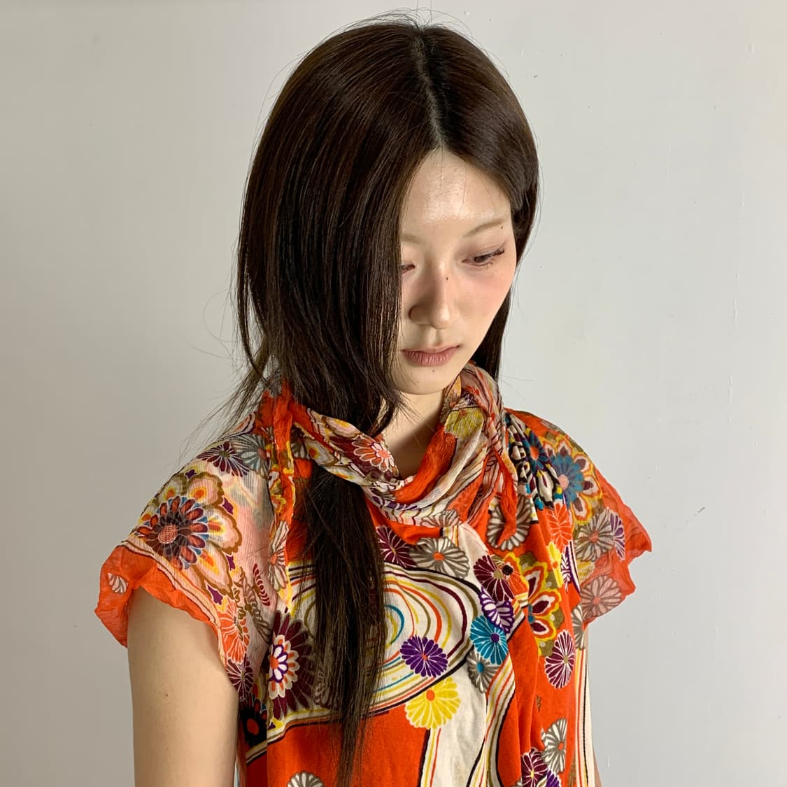 겐조 실크 넥스카프 시어 탑 상품이미지6