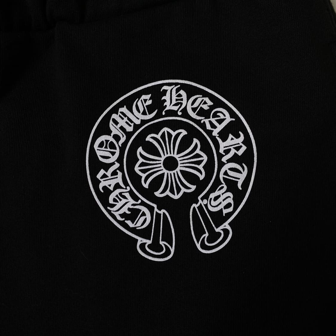 [M] 크롬하츠 홀스슈 로고 백 포켓 스웨트팬츠 블랙 상품이미지5