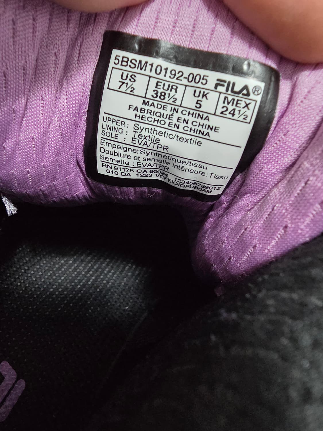 FILA Spitfire EVO 2 하이탑 농구화 퍼플
SIZE 245 상품이미지5