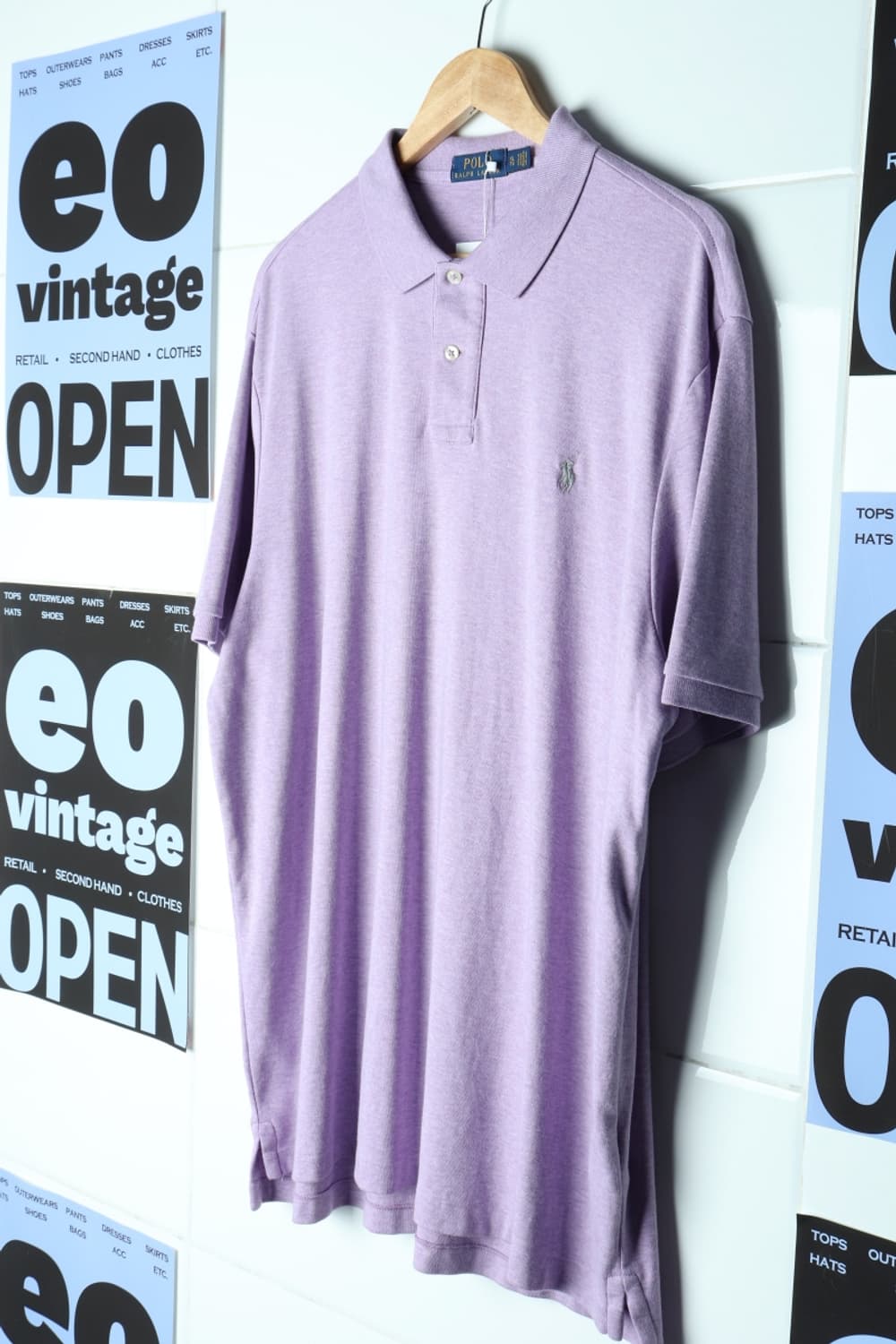 (L-3XL) 폴로 랄프로렌 반팔 카라 티셔츠 USA 연보라-H30557 상품이미지1