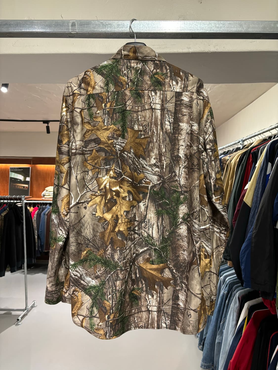 빈티지 플리스 소재 리얼트리 셔츠 상품이미지4