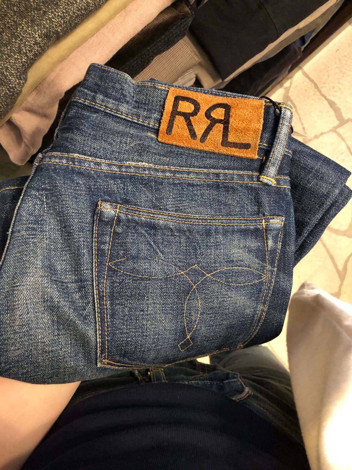 rrl 더블알엘 슬림 스트레이트 핏 28 데님  상품이미지1