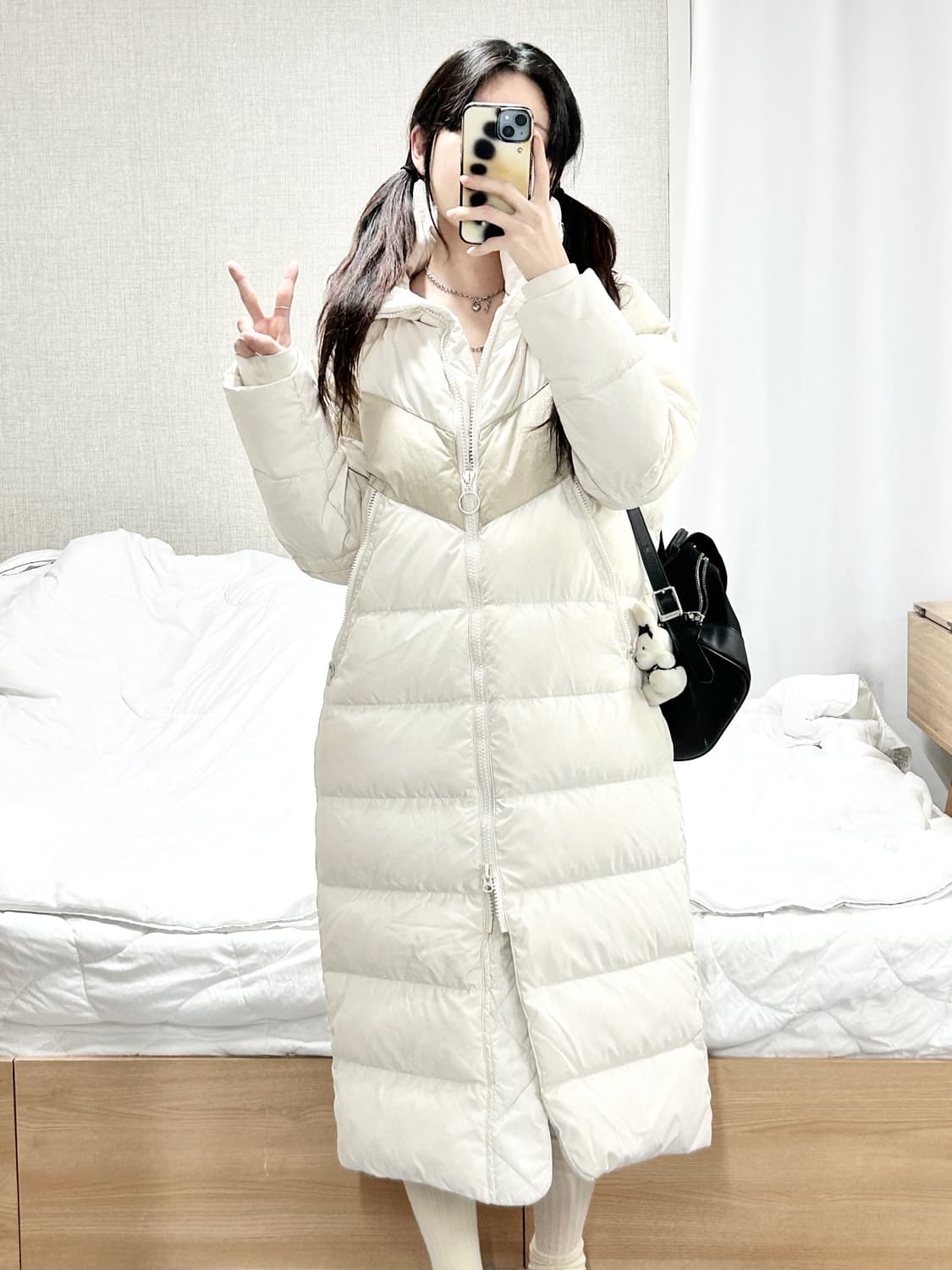 나이키 스냅로고 덕다운 투웨이 롱패딩 상품이미지3