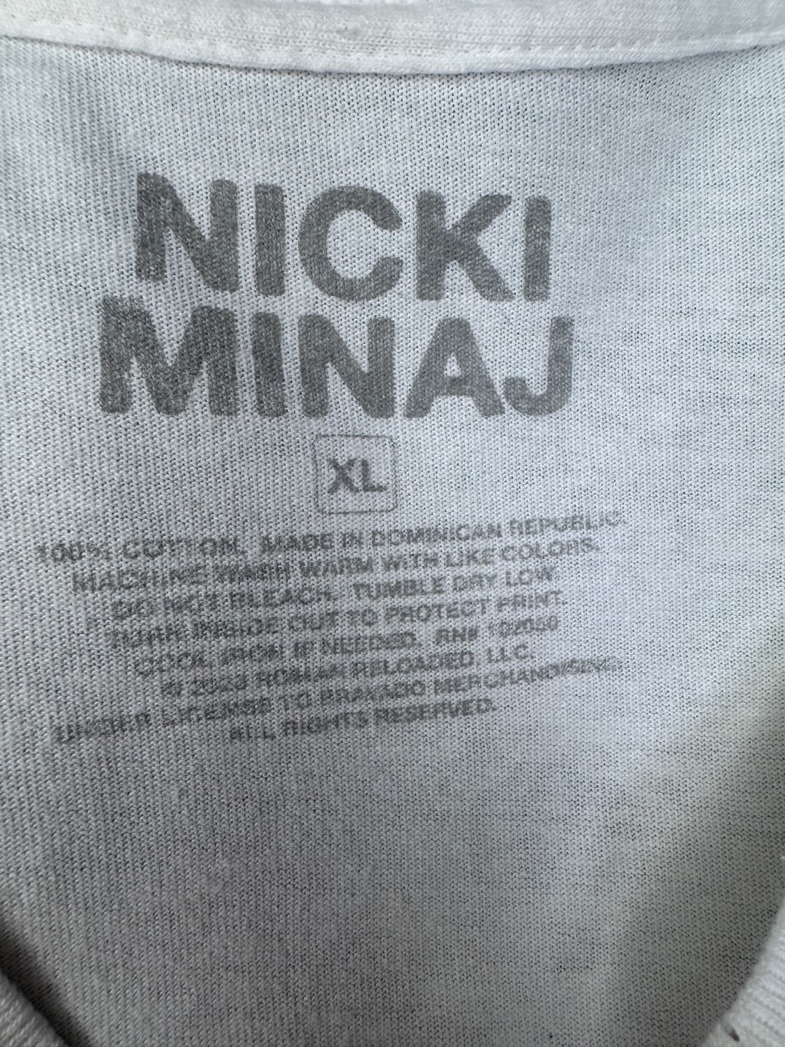 빈티지 니키미나즈 오피셜 NICKI MINAJ 티셔츠 XL 상품이미지3