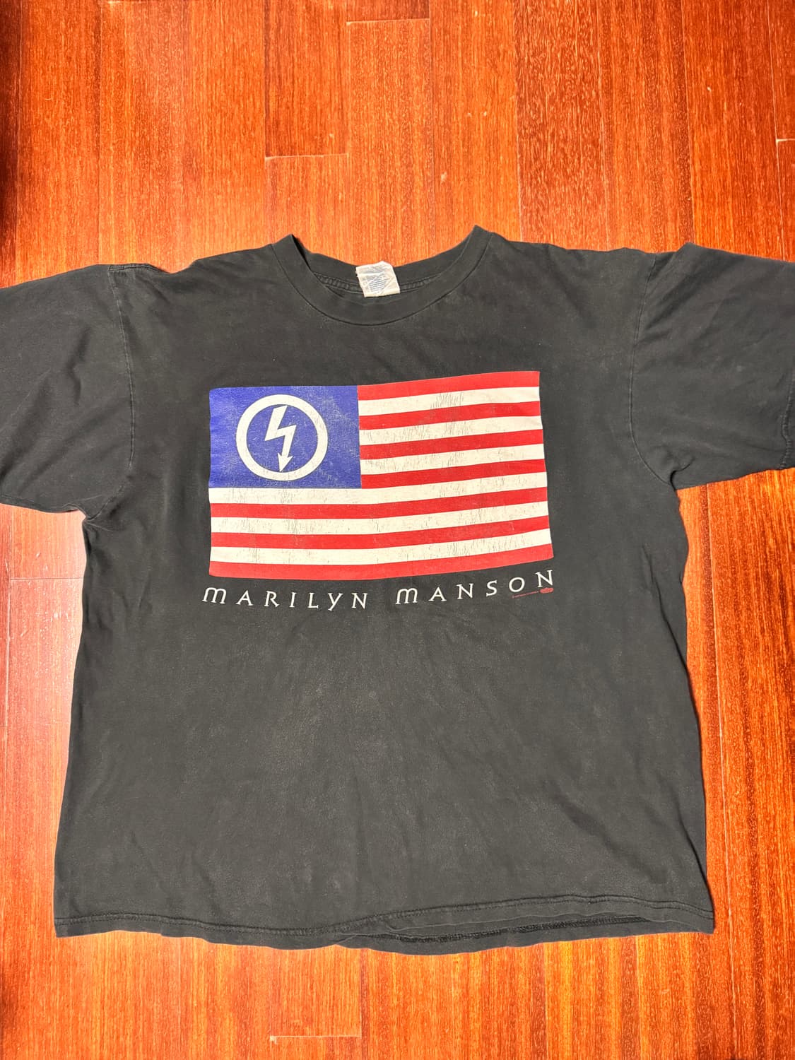 [XL] 마릴린 맨슨 Anti Christ Super Star 성조기티 상품이미지1