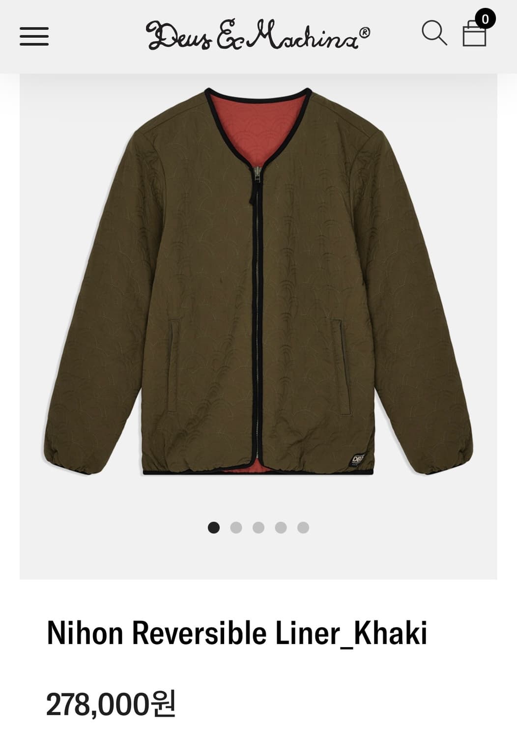 데우스 나일론 리버시블 자켓 XL 상품이미지1