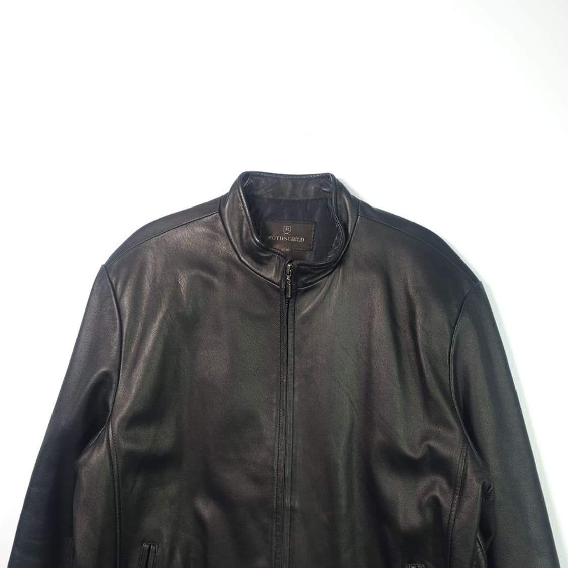 ROTHSCHILD 미니멀 스탠칼라 가죽자켓 XL 상품이미지3
