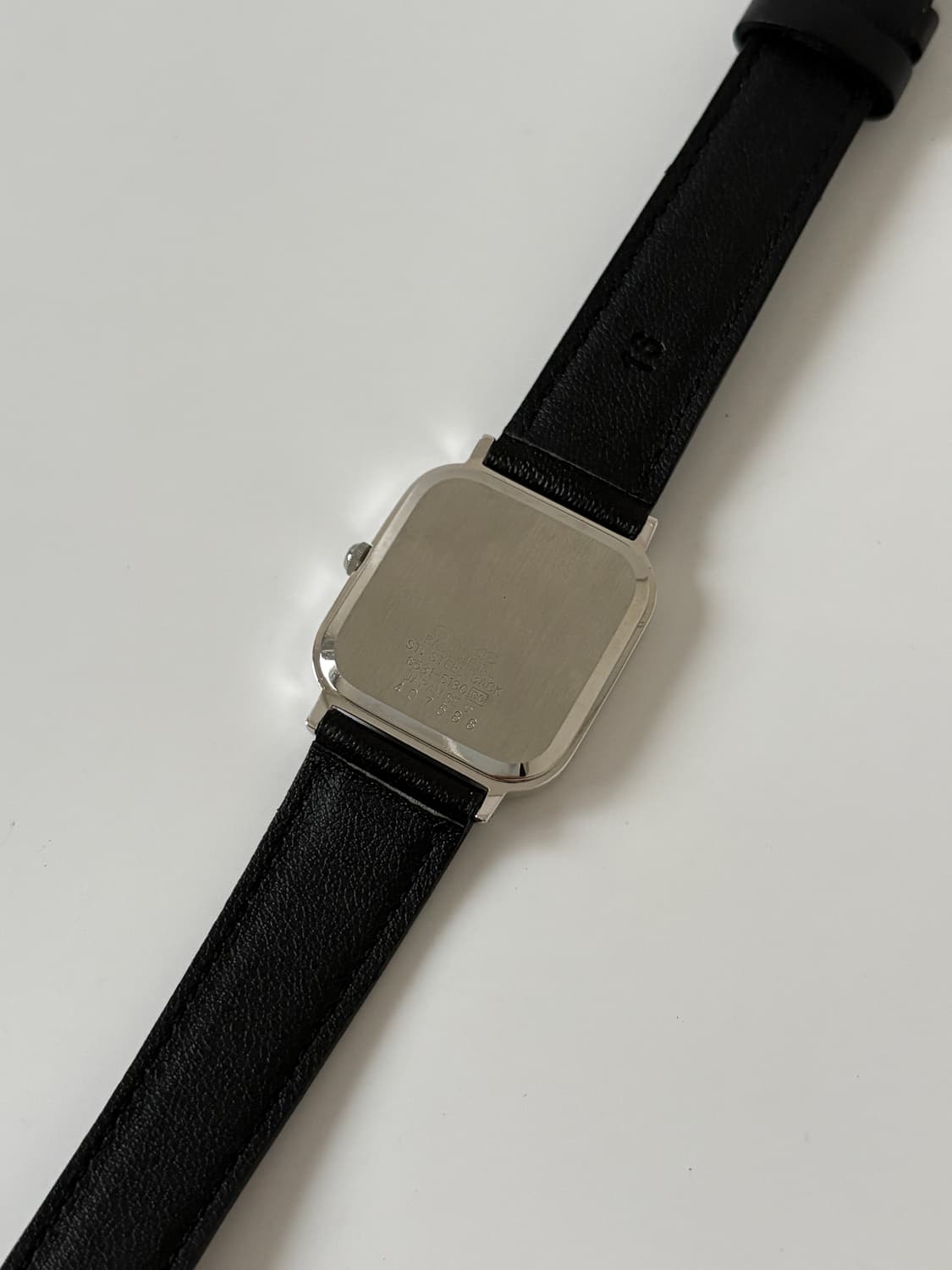 1980s Roman Index Silver Tank Quartz 상품이미지7