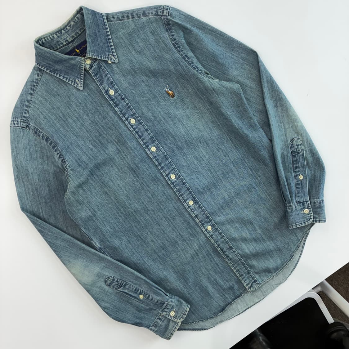 Polo 폴로 랄프로렌 데님 샴브레이 셔츠 상품이미지2
