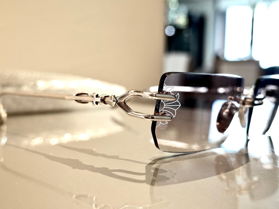 크롬하츠 로디  샤이닝 실버 무테 선글라스 상품이미지7